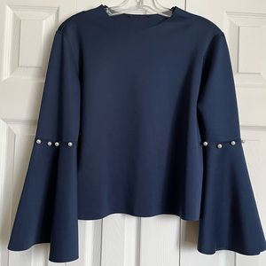 Navy Blue Blouse